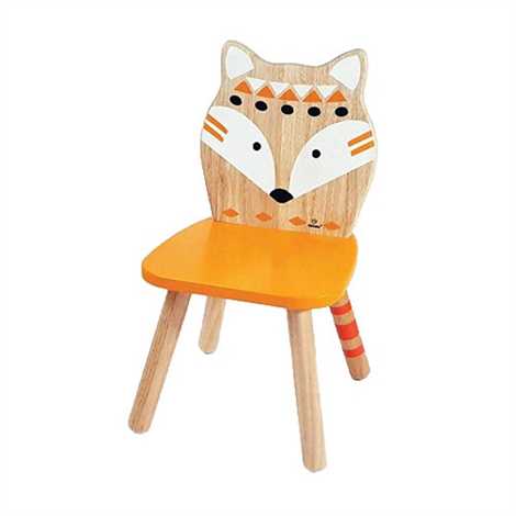 Svoora - Παιδική ξύλινη καρέκλα Indianimals 'Αλεπού'. 22004