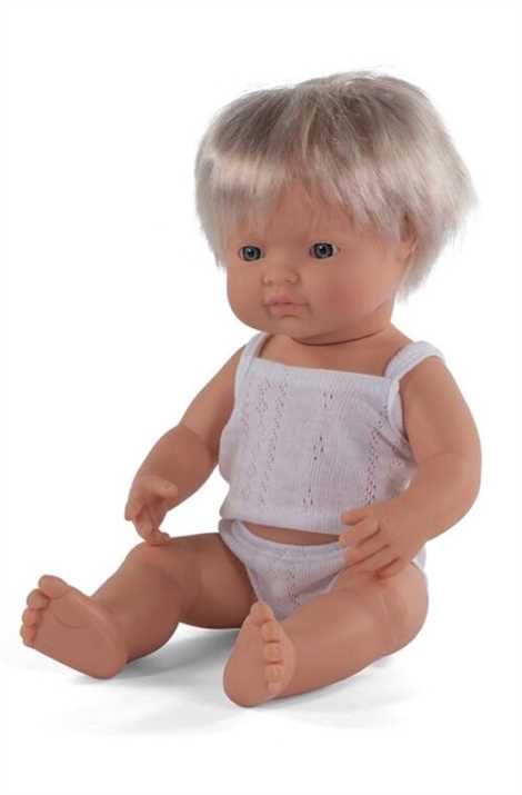 MINILAND - Κούκλα μωρό αγόρι Καυκάσιος 38 εκ. 31151